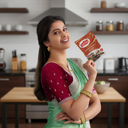 Darling Indian Spice & Snack Bundle – Kulambu Chilli Powder, Garam Masala, Appalam & Asafoetida Powder